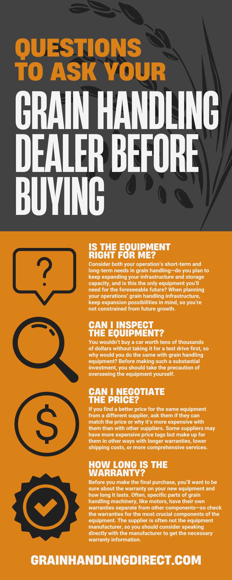 7 Questions To Ask Your Grain Handling Dealer Before Buying